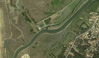 2019 'da Bretigny-sur-Orge' un kıyı, caddeleri ve altyapısı kuş bakışı bir bakış açısıyla ele alındı.