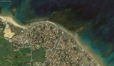 2019 'da Bretigny-sur-Orge' un kıyı, caddeleri ve altyapısı kuş bakışı bir bakış açısıyla ele alındı.