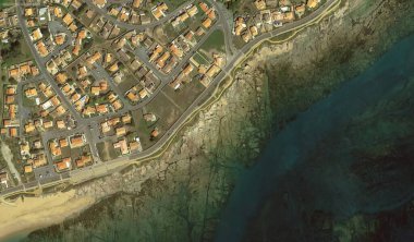 2019 'da Bretigny-sur-Orge' un kıyı, caddeleri ve altyapısı kuş bakışı bir bakış açısıyla ele alındı.