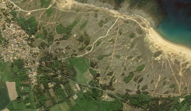 2019 'da Bretigny-sur-Orge' un kıyı, caddeleri ve altyapısı kuş bakışı bir bakış açısıyla ele alındı.