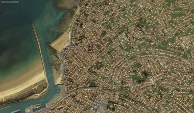 2019 'da Bretigny-sur-Orge' un kıyı, caddeleri ve altyapısı kuş bakışı bir bakış açısıyla ele alındı.