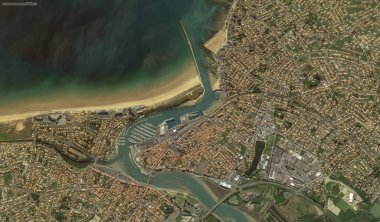 2019 'da Bretigny-sur-Orge' un kıyı, caddeleri ve altyapısı kuş bakışı bir bakış açısıyla ele alındı.