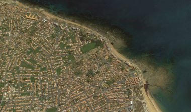 2019 'da Bretigny-sur-Orge' un kıyı, caddeleri ve altyapısı kuş bakışı bir bakış açısıyla ele alındı.