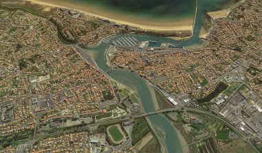 2019 'da Bretigny-sur-Orge' un kıyı, caddeleri ve altyapısı kuş bakışı bir bakış açısıyla ele alındı.