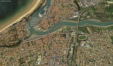 2019 'da Bretigny-sur-Orge' un kıyı, caddeleri ve altyapısı kuş bakışı bir bakış açısıyla ele alındı.