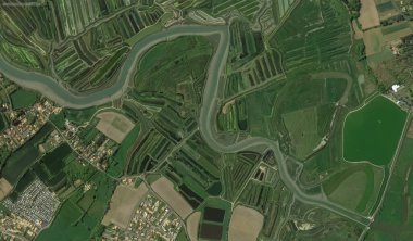 2019 'da Bretigny-sur-Orge' un kıyı, caddeleri ve altyapısı kuş bakışı bir bakış açısıyla ele alındı.