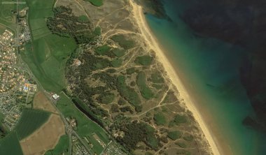 2019 'da Bretigny-sur-Orge' un kıyı, caddeleri ve altyapısı kuş bakışı bir bakış açısıyla ele alındı.