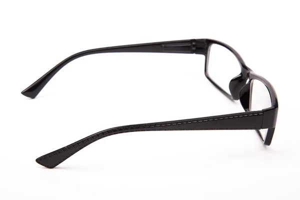 Stylish Glasses Black Frames White Background — Stock Photo, Image