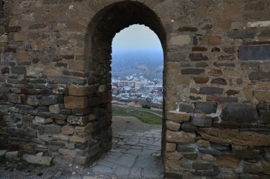 Eski taş kale duvarının arkaplan dokusu