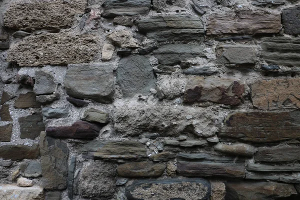 Hintergrund Textur Einer Alten Steinburg Mauer — Stockfoto