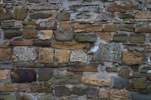 Sfondo Texture Vecchio Muro Del Castello Pietra — Foto Stock