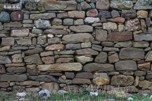 Hintergrund Textur Einer Alten Steinburg Mauer — Stockfoto