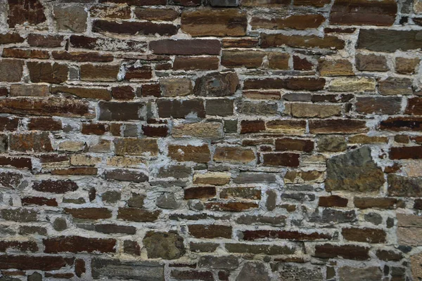 Hintergrund Textur Einer Alten Steinburg Mauer — Stockfoto