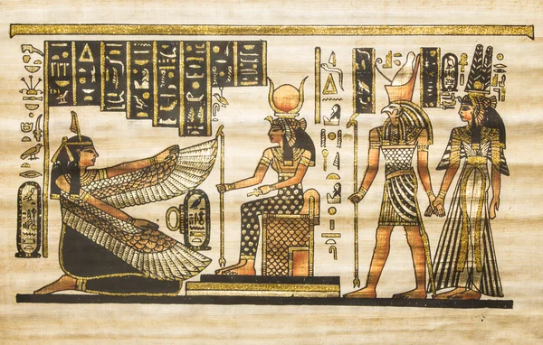 Ancien parchemin égyptien — Photo