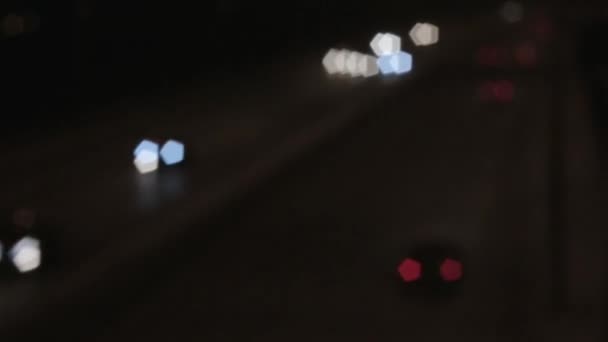 ヘッドライト。車からの反射. — ストック動画