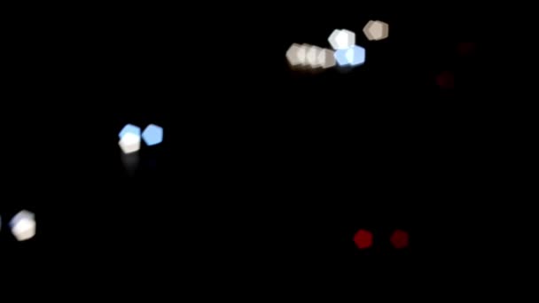 Фары. Отражения от автомобилей . — стоковое видео