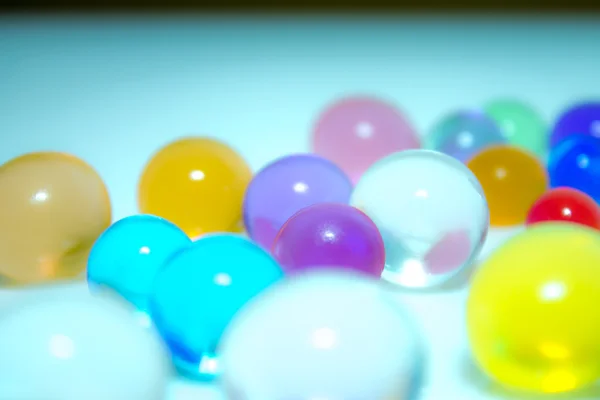 Bola de cristal místico con luces bailando por dentro — Foto de Stock