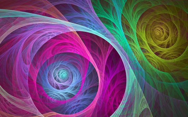 Fibres spirales colorées — Photo