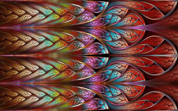 Colorful mosaic fractal — Stock Photo, Image