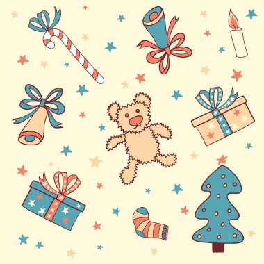 Noel vektör ayarla.