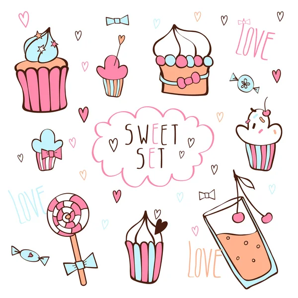 Sweet vector set. — Stock Vector