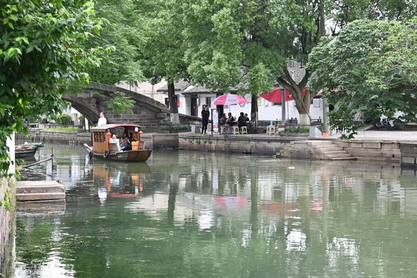 Primer Plano Casas Antiguas Ciudad Jinze Cerca Shanghai —  Fotos de Stock