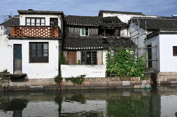 Close Van Oude Huizen Stad Jinze Buurt Van Shanghai — Stockfoto