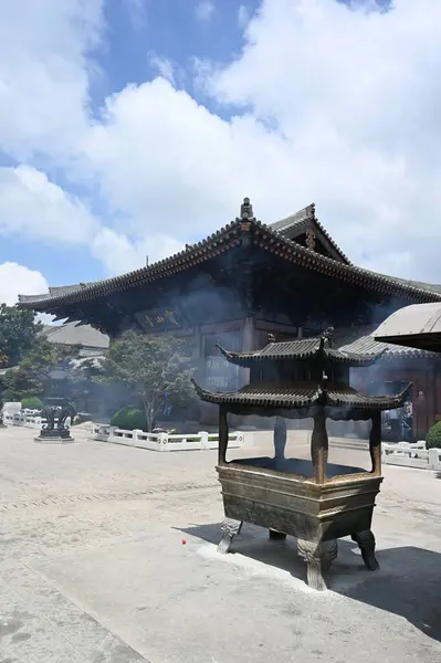 Panorama Patio Del Templo Baoshan Noreste Shanghai — Foto de Stock