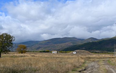 Exploring the area in the foothills of the Balkan mountains in Central Bulgaria - views from the autumn landscape in the region