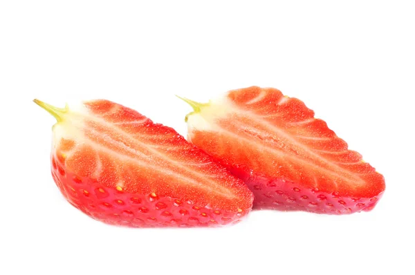 Makro der Erdbeertextur mit gelben Samen — Stockfoto