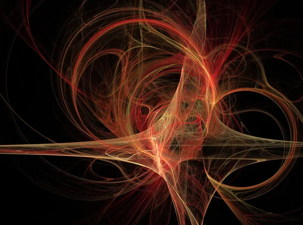 Fondo de luz de efecto fractal abstracto rojo — Foto de Stock