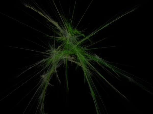 Fondo de luz de efecto fractal abstracto verde — Foto de Stock