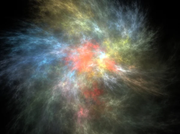 Colored cloud abstract fractal effect light background — Stock Photo, Image