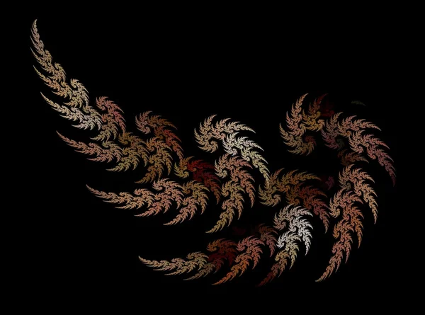 Autumun leaves abstract fractal background — Stock Photo, Image