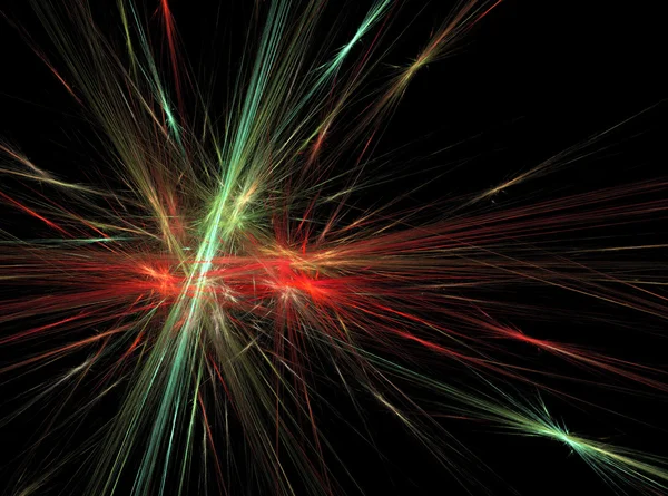 Πράσινο κόκκινο φωτεινό αφηρημένη fractal επίδραση ανοιχτό φόντο — Φωτογραφία Αρχείου