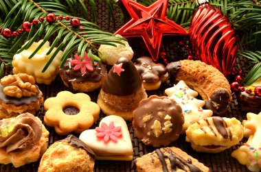 Christmas sweets, cookies and decoration clipart