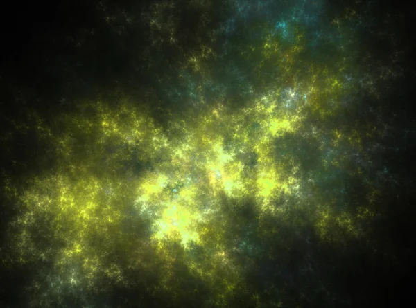 Fondo de luz de efecto fractal abstracto brillante amarillo —  Fotos de Stock