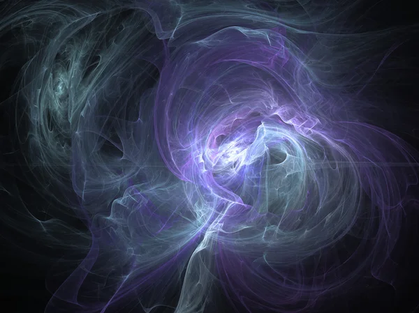 Fantasy blue purple chaos abstract fractal effect light background — Stock Photo, Image