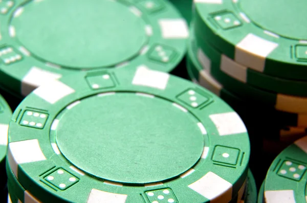 Poker chips hög detalj — Stockfoto