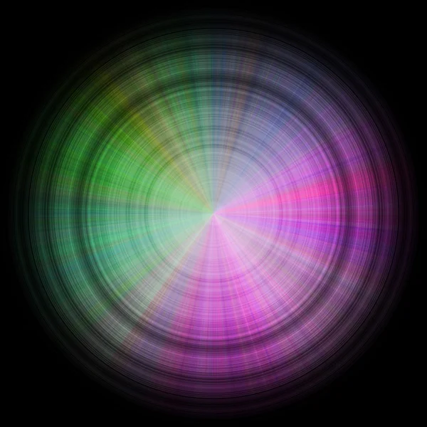 Color disc on black — Stock Photo, Image