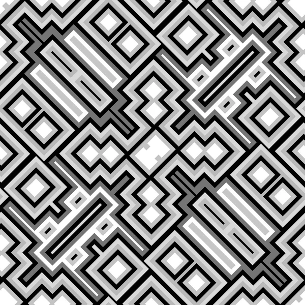 Black and white seamless abstract texture — Stock Photo, Image