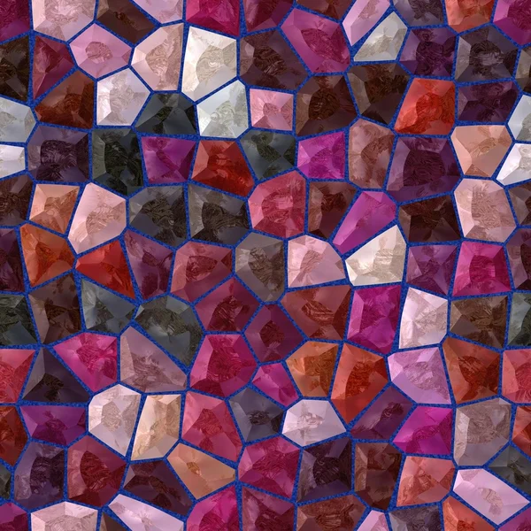 Carreaux de couleur mosaïque sans couture — Photo