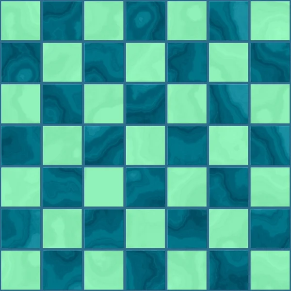 Sorunsuz mermer yeşil satranç tahtası — Stok fotoğraf