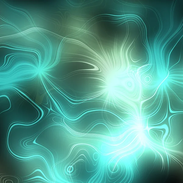 Plasma verde strălucitoare abstractă — Fotografie, imagine de stoc