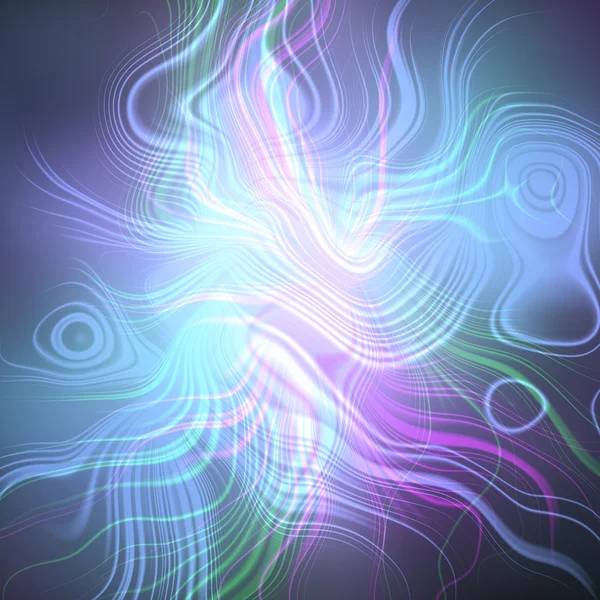 Blå, lila ljus plasma abstract — Stockfoto