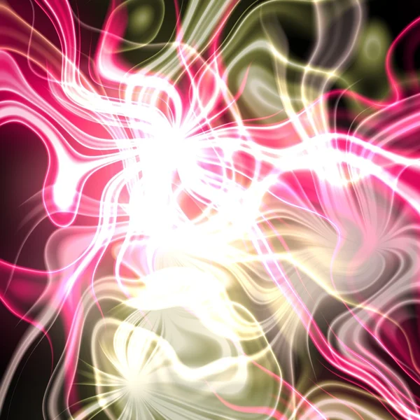 Röda, gula, vita ljusa plasma abstract — Stockfoto