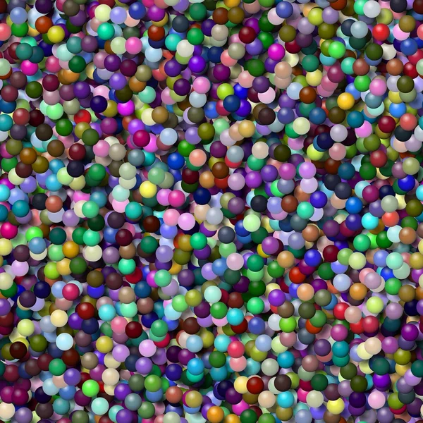 Fond sans couture boules de couleur 3D — Photo