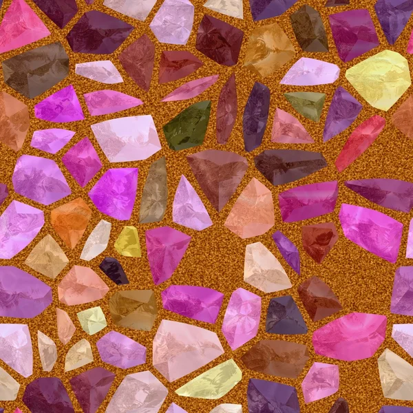 紫色瓷砖无缝马赛克 — 图库照片