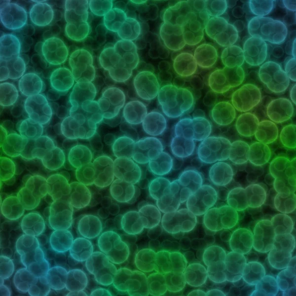 Sömlös gröna bakterier och virus — Stockfoto