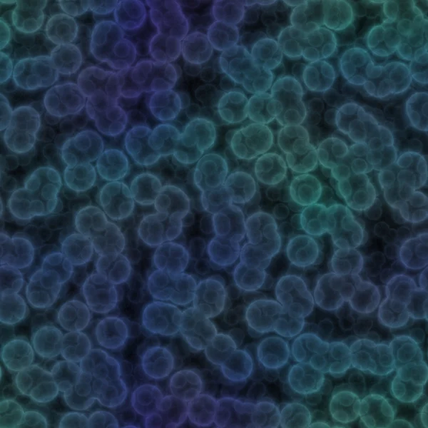 Бесшовные фиолетовые, синие и зеленые бактерии и вирусы — стоковое фото